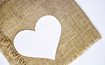 heart, background, jute
