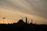 sunset, silhouette, dawn
