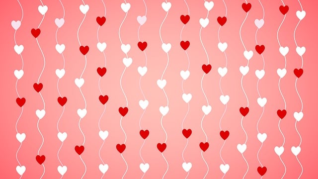 Free heart shape happy mothers day illustration