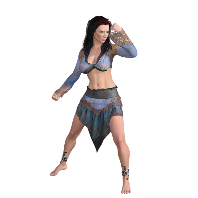 Free gypsy fight cgi illustration