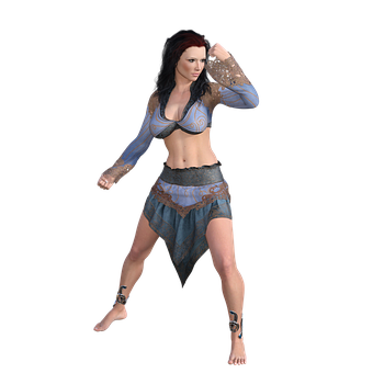 Cikán, Boj, Cgi, Ženy, Modelka, 3D