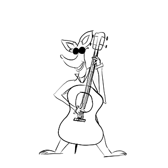 Free Rat Bass illustration and picture