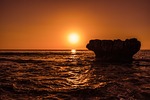 sunset, sea, sun