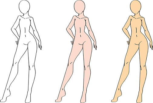 Mädchen, Weiblich, Zeichnung, Frau