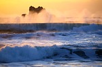 the pacific ocean, sunrise, sunset