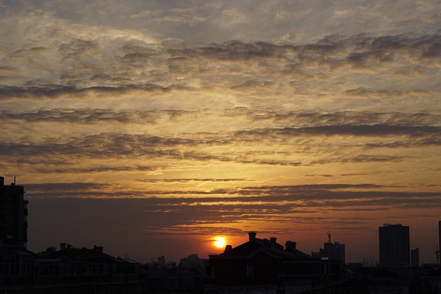 Sonnenuntergang, Panorama, Abend