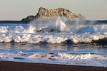 the pacific ocean, rocks, wave
