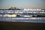 the pacific ocean, rocks, wave