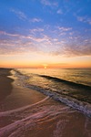 water, sunset, sea