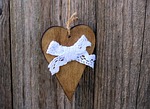 heart, bow, pendant
