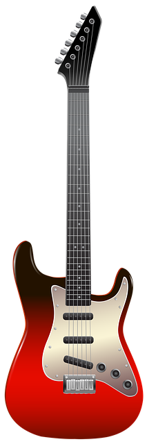 Free electric guitar instrument music illustration