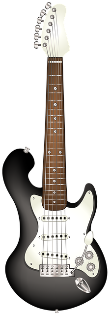 Free electric guitar instrument music illustration