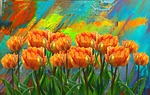 tulips, spring, flower