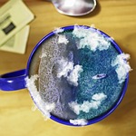 beach, cup, travel