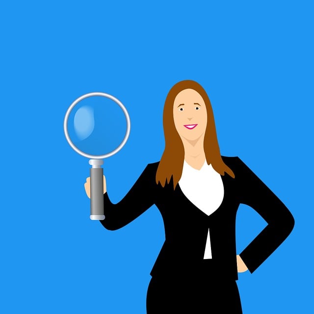 Free searching woman hr illustration