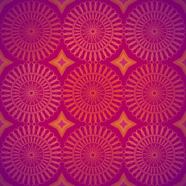 Free flower wheel chakra illustration