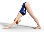 woman, yoga, movement