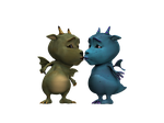 figure, fantasy figure, dragon