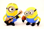 minions guitar, music, funny