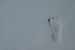 wallpaper, footprint, nobody