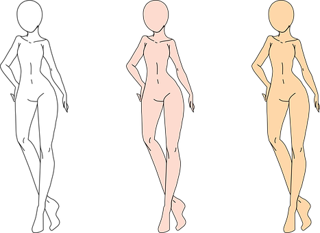 Mädchen, Weiblich, Zeichnung, Frau