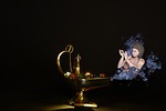 woman, darkness, mystical