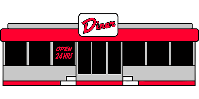Free diner 50s retro vector