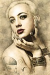 woman, portrait, female