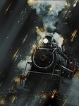 locomotive, smoke, steaming
