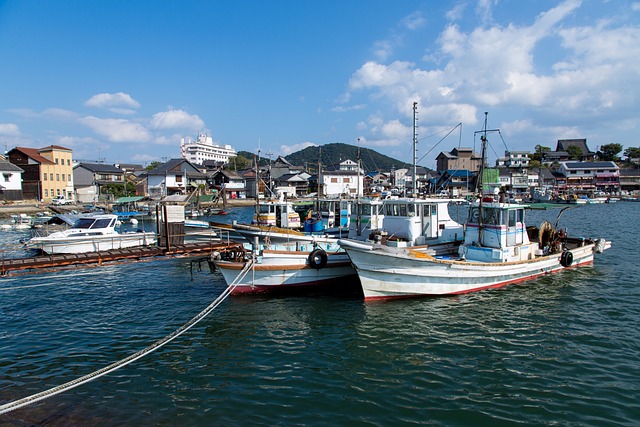 Meer, Wasser, Küste, Boot, Tomonoura