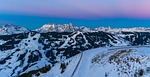 snow, winter, panoramic image