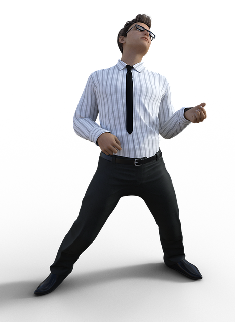 Free man office move illustration