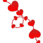 hearts, red, love