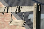 wood, swing, outdoor