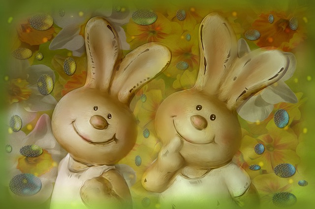 Free easter nature easter bunny illustration