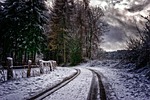 away, snow, trace