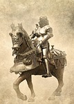 armour, knight, horse