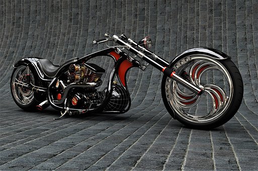 Wiel, Fiets, Motorfiets, Motor