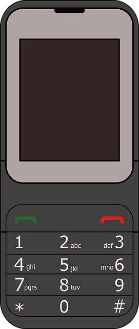 Free vintage cell phone illustration