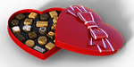 heart, chocolates, gift