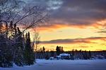 winter landscape, nature, winter