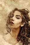 woman, girl, face
