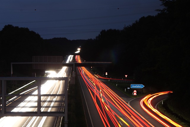 Transport-System, Vej, Freeway, Trafik