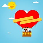 balloon, love, heart