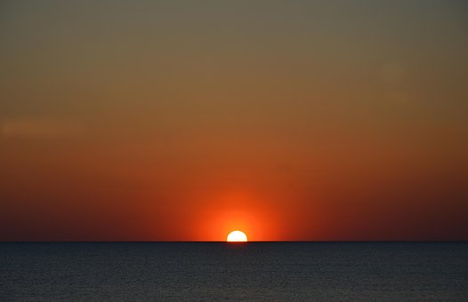 Puesta De Sol, Sun, Cuerpo De Agua
