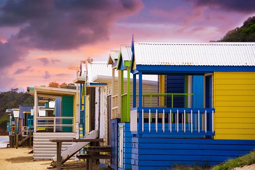 Free Bathing Box Beach photo and picture