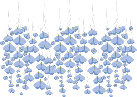 Free Flowers Blue vector and picture