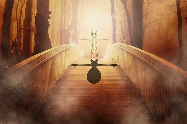 Free alien mystical space illustration