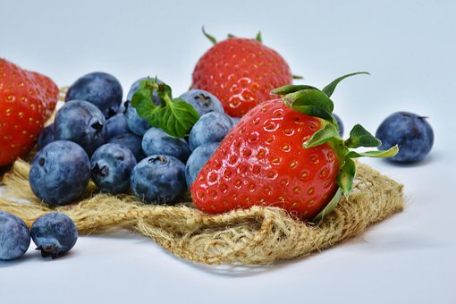 イチゴ, ブルーベリー, フルーツ, 食品, 健康, ベリー, ダイエット