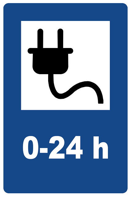 Free sign electric car graphic illustration